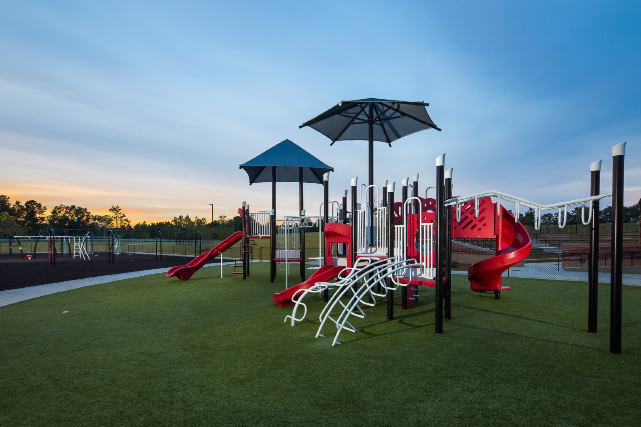 Synthetic grass playground by Southwest Greens of Tucson